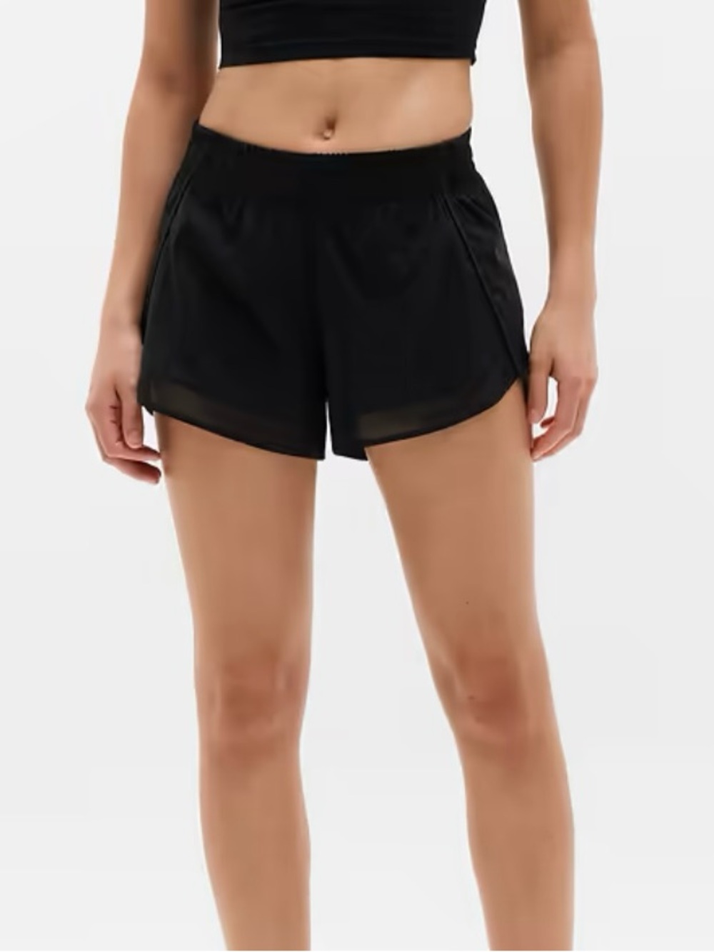 Athleta mesh racer short 4”